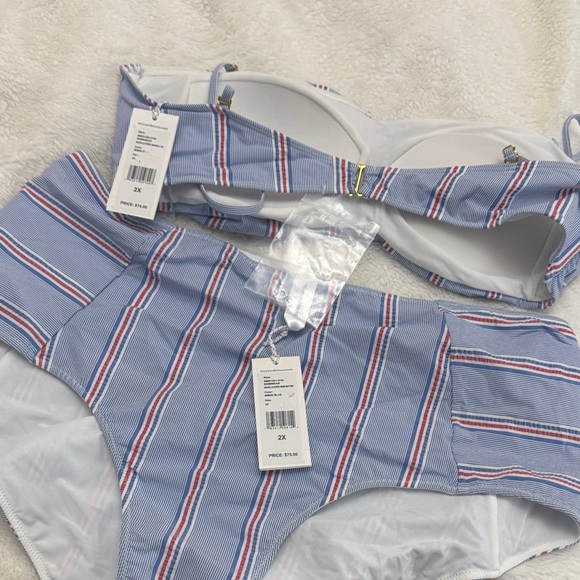 Vineyard Vines Blue Striped Bikini - Picture 8 of 8